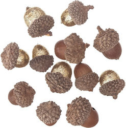 Acorns Glitter Natural 12 Pcs Acorns Glitter Natural 12 Pcs