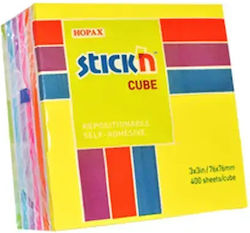 Stick'n Κυβος Αυτοκολλητα 76x76mm 400 Φυλλα Ουρανιο Τοξο Νεον-παστελ 550.21539 549070