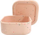 Queen Mother Confetti Kids Food Container from Silicon Pink