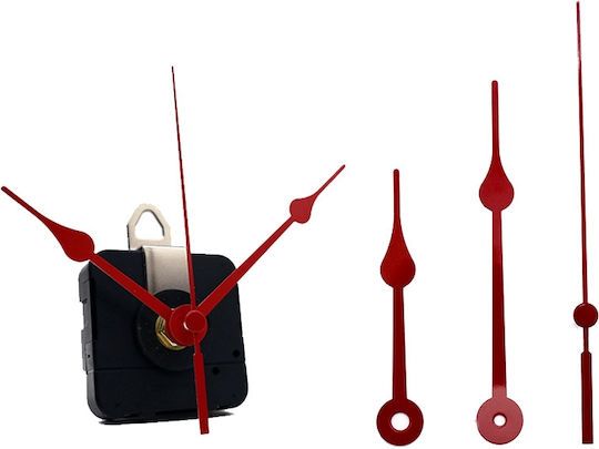 Clock Mechanism Aluminum Hand Black-Red 70-95mm 1 Set
