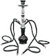 Narghilele Sens Unic Negru & Argintiu 53cm