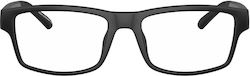 Armani Exchange Rectangular Matte Black Ax3140u...