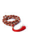Mala 108 Perlen Mondstein Samen Rudraksha Quaste