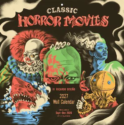 Klassische Horrorfilme 2027 Wandkalender Ricardo Diseño Chronicle Books