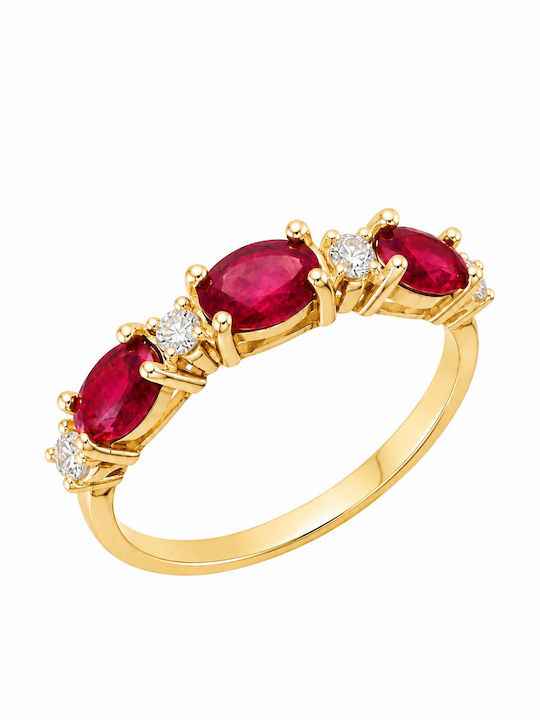 Damentringe mit Zirkon aus 9K Gold
