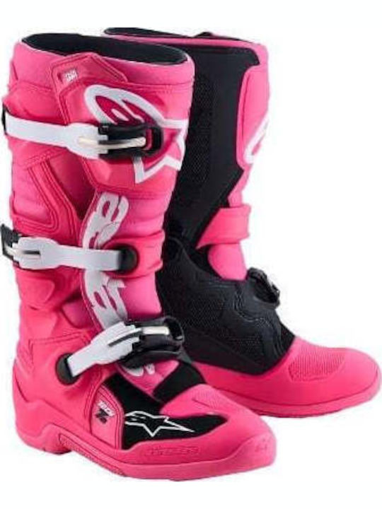 Alpinestars Tech 7S Kids Motocross Boots Pink/B...