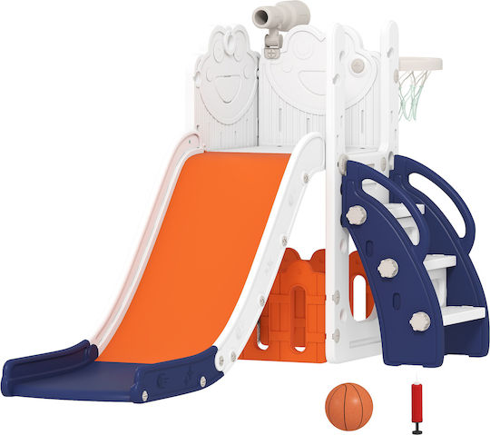 Aiyaplay Spielplatzspielzeug & Ausrüstung mit Rutsche mit Basketballkorb Marineblau