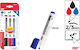 Madrid Papel Marker Vorstand Schwarz-Blau-Rot Set 3 Stück