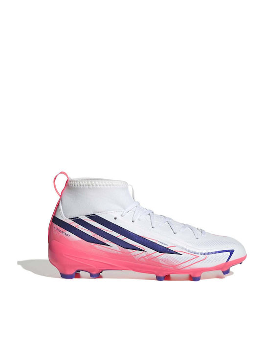 adidas F50 Hyperfast League Ghete Fotbal cu crampoane Albe adidas F50 Hyperfast League Ghete Fotbal cu crampoane Albe