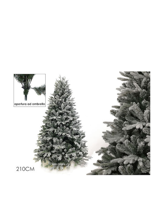 Weihnachtsbaum Albero Pino Regenschirm 210cm Weiß
