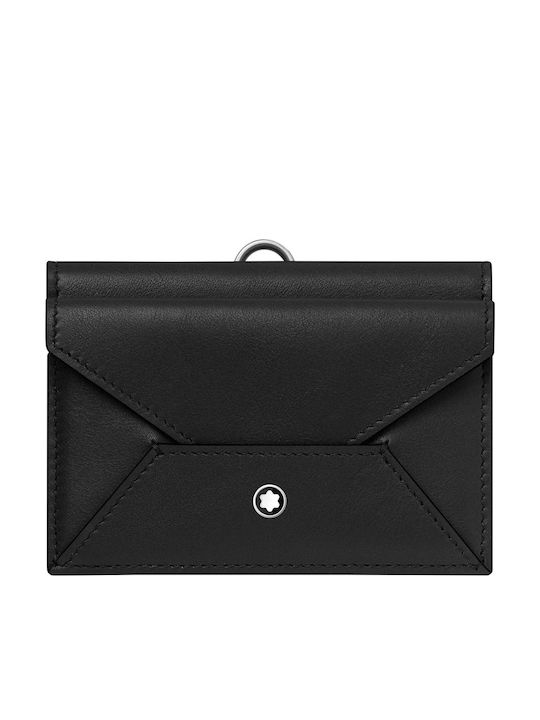 Leather Men's Card Wallet Black