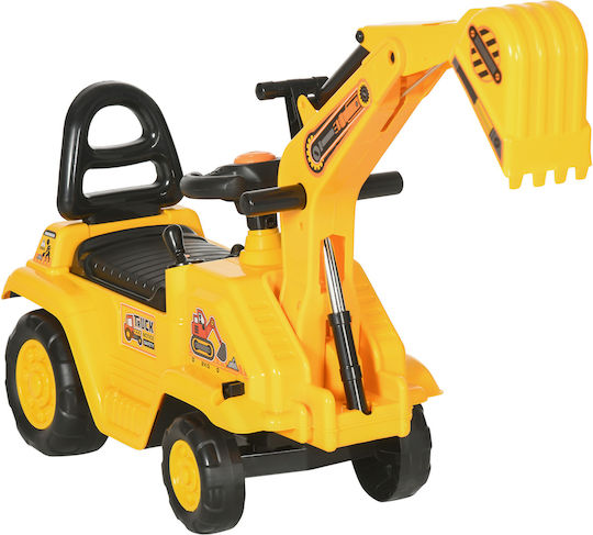 HomCom Ride On Excavator for 18+ Months Yellow