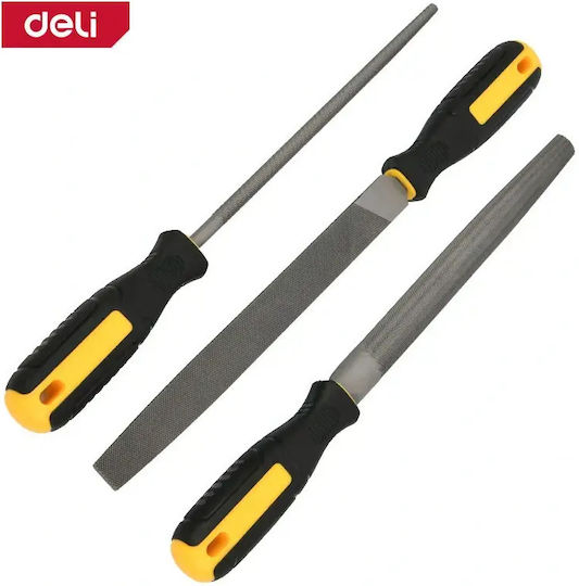 Deli DL351083 Σετ Λίμες με Λαβή 3τμχ