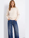Damen Bluse Ecru