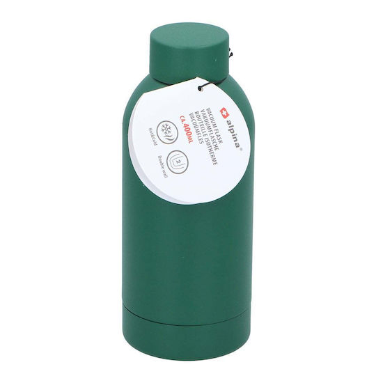 Alpina Appliances Μπουκάλι Θερμός Ανοξείδωτο 400ml Green