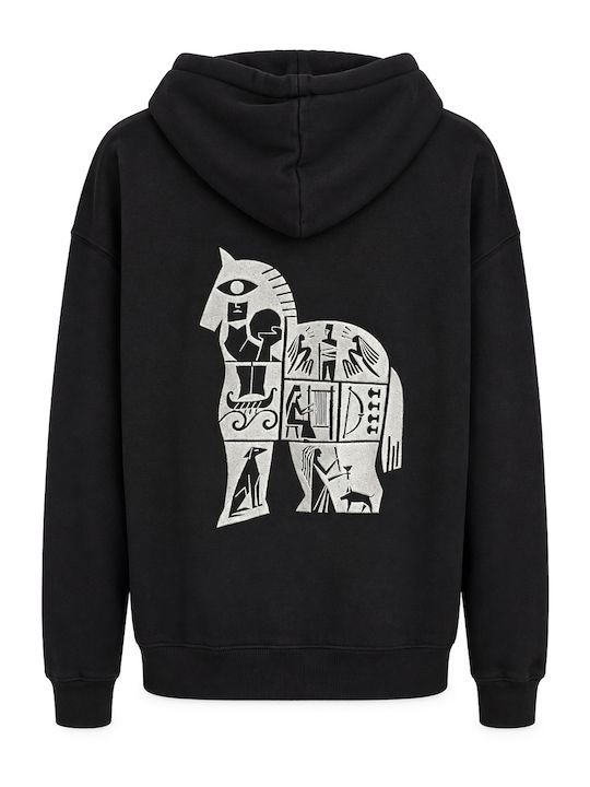 Hooded Cardigan Black