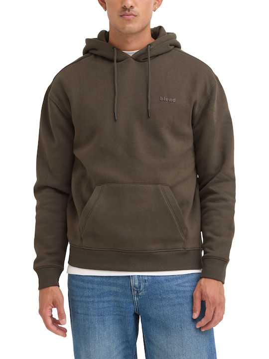 Blend Hooded Khaki Sweatshirt