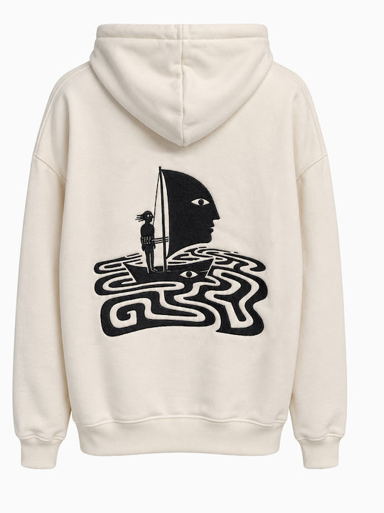 Hooded Cardigan White