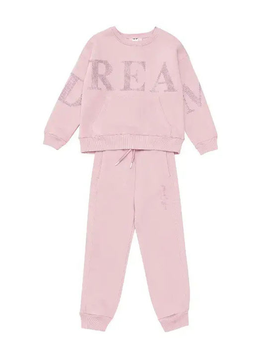 Sprint Παιδικό Σετ Φόρμας Με Μπλούζα Dusty Pink...
