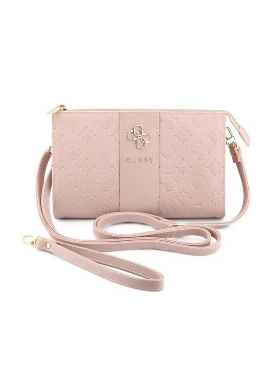 Peony Leather Women's Mobile Phone Pouch Pink