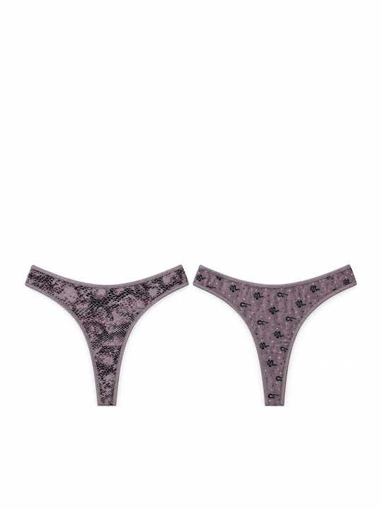Walk Bamboo Chiloți pentru femei 2Pack Mov