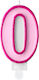 Geburtstagskerzen Rosa 0 Pink 7 cm Höhe