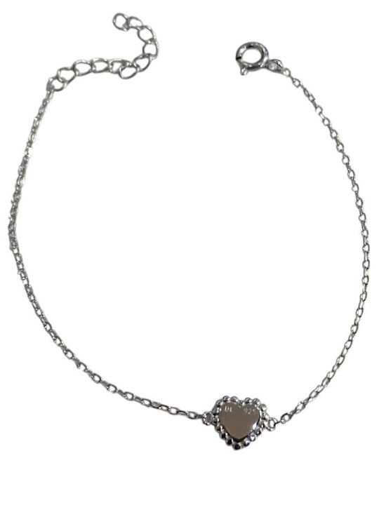 Prince Silvero Damentrauring mit Herz-Design aus Silber 15cm