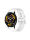 Tragbares Band Garmin Venu 3 Silikon Aufgedruckter Wave Style 22mm Weiß