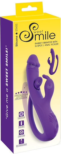 You2Toys Mini вибратор Заек с дистанционно управление 9cm Лилав
