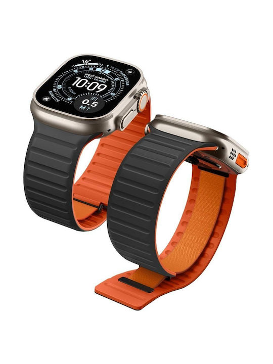 Spigen Athlex Air M Apple Watch 8 9 10 11 12 Se Ultra 44 45 46 49 мм Активен Черен Оранжев 8800337246674