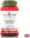 Power Health Kalium Vitamin C 200 mg Подходящо за Деца с Витамин C 100 Таблетки