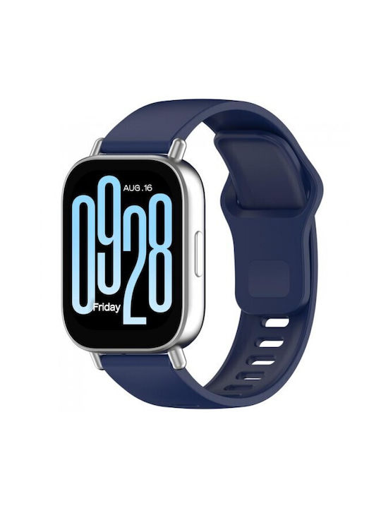 Λουράκι Silicone Reverse Buckle Amazfit Bip 6 46mm Dark Blue