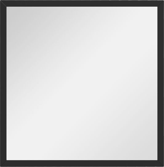 HomCom 830-829V80BK Καθρέπτης Ορθογώνιος Μαύρος 50x50cm