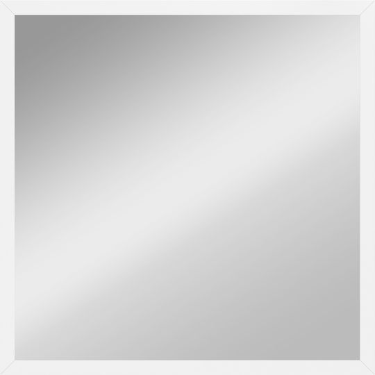 HomCom 830-829V80WT Καθρέπτης Ορθογώνιος Λευκός 50x50cm