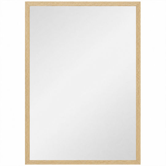 HomCom 830-829V82ND Καθρέπτης Ορθογώνιος Μπεζ 60x40cm