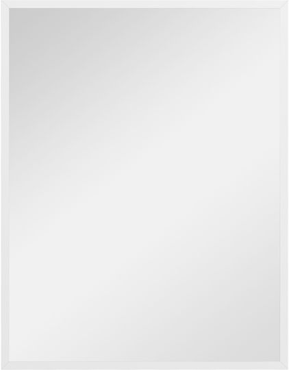 HomCom 830-829V86WT Καθρέπτης Ορθογώνιος Λευκός 90x70cm