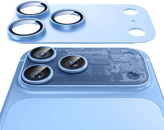 Предпазна лента за камера на телефон ESR Armorite Pro Apple iPhone 18 Pro бронирано стъкло синьо