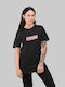 Earthlings Star Trek W T-shirt Черна