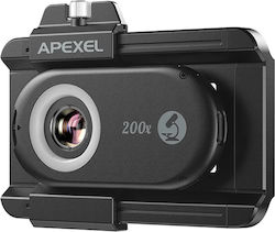 Apexel Φακός Μικροσκόπιο Smartphone Apl-ms200 200x Zoom Led Uv
