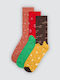 Ysabel Mora Herren Mehrfarbige Socken 3er Pack