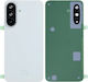 Samsung A376b Galaxy A37 Battery Door + Battery Door Adhesive + Back Camera Lens Bezel White Oem