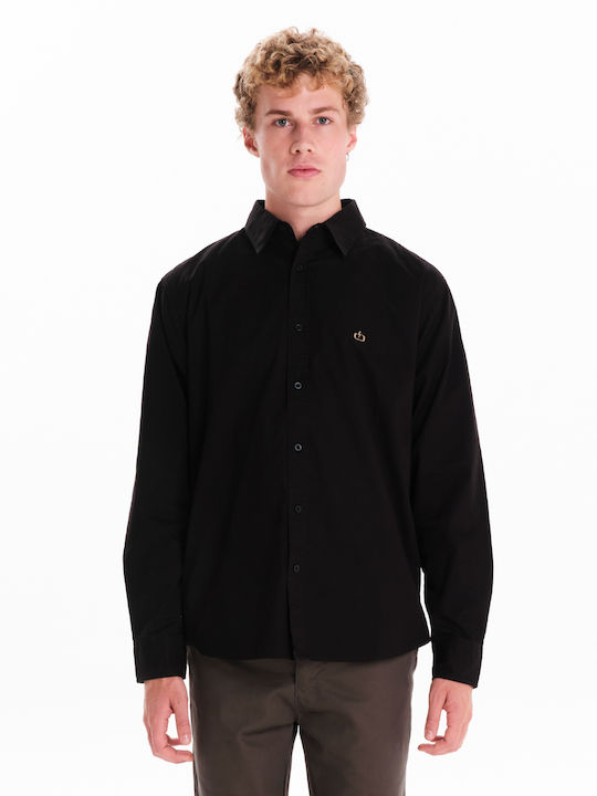 Long Sleeve Shirt in Regular Fit Black