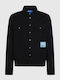 Дълъг Ръкав Памучен Overshirt в Широка Кройка Черен