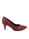 Pantofi cu toc Burgundy