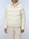 Дамско Puffer яке за зима Cream