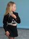 Kids Denim Jacket Short Black
