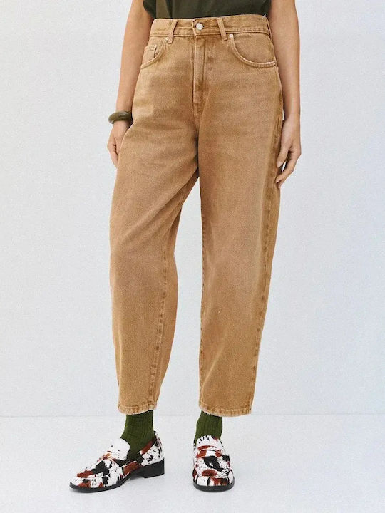 Hochgebirge Damen Jeans Hosen in Braun Passform Carrot