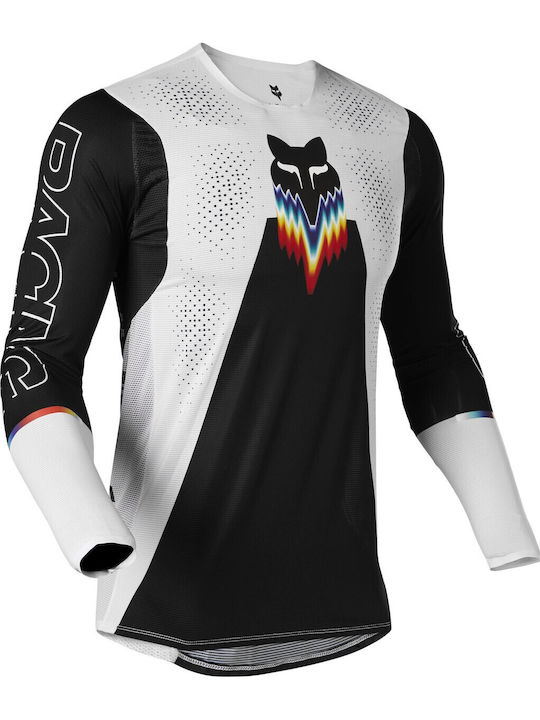 Fox Flexair Relm Tricou Pentru Bărbați Motocross Mânecă Lungă Culoare Neagră