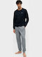 Emporio Armani Sommer Herrenpyjama Baumwollene Blue Eagle Pr