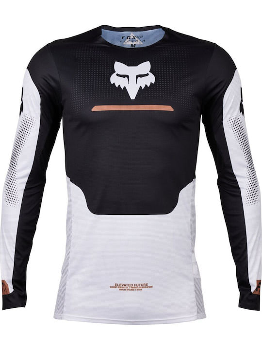 Fox Flexair Optical Tricou Pentru Bărbați Motocross Mânecă Lungă Culoare Neagră